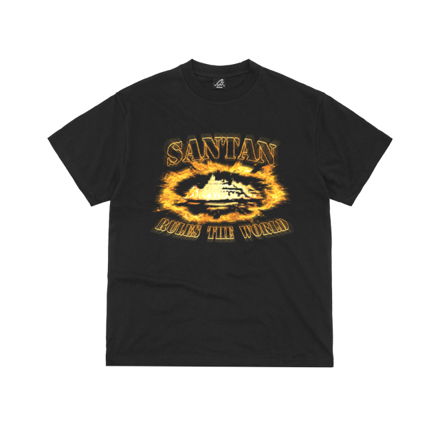 Dave - Santan Alcatraz Tee (Black/Orange Flame)