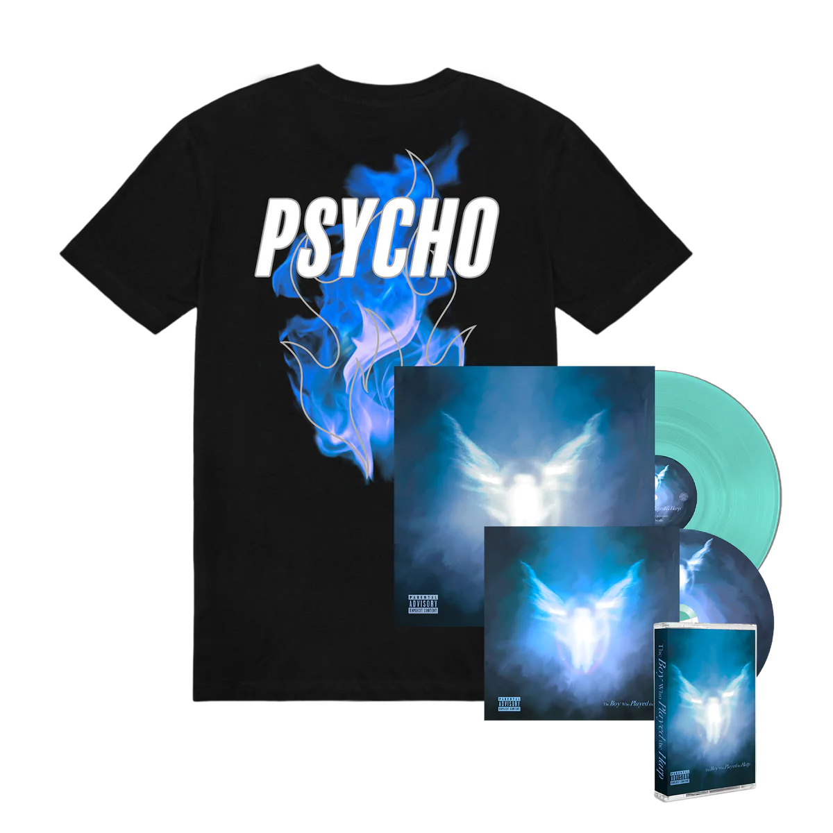 Psycho Blue Reflective Tee (3M) Complete Bundle