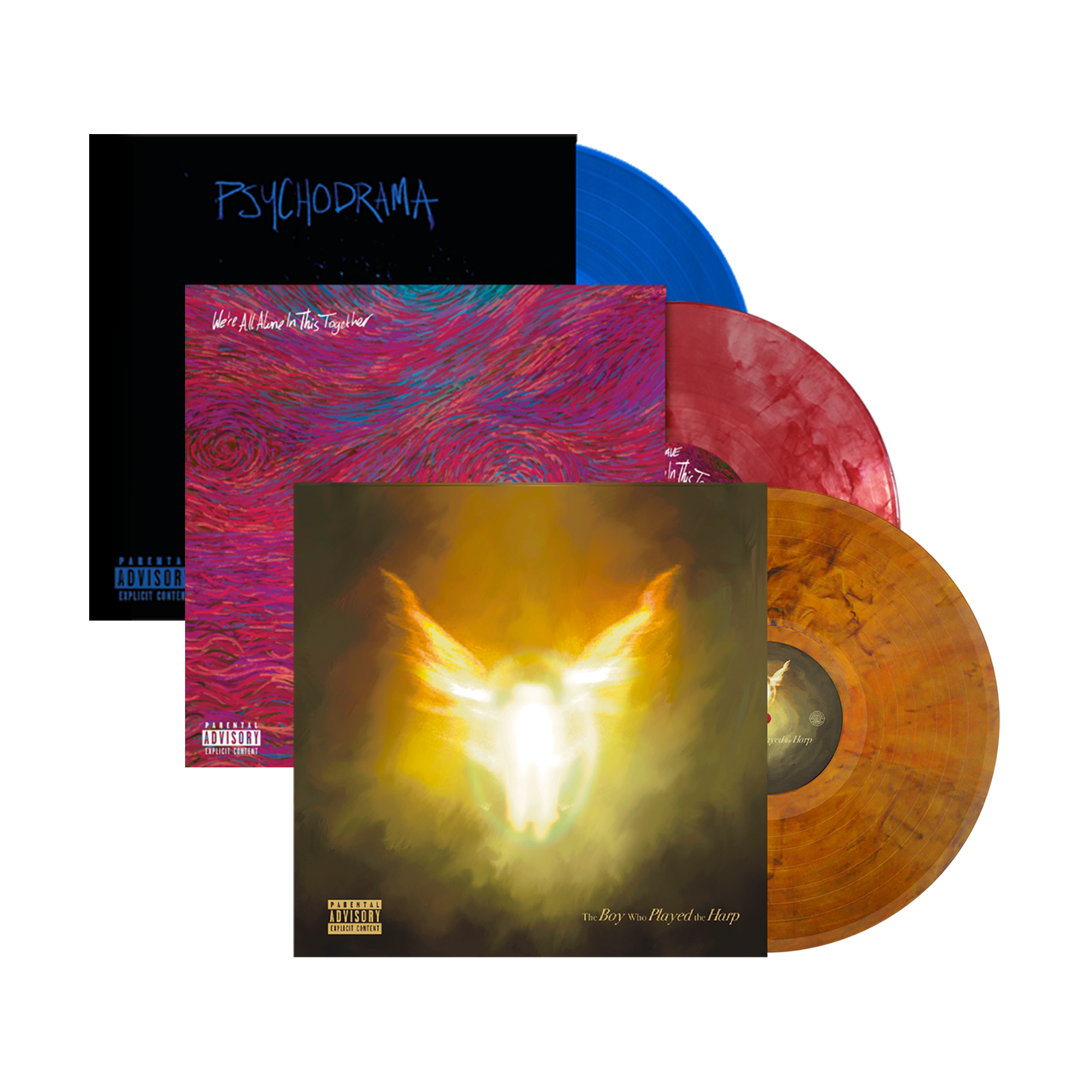The Boy Who Played the Harp , We Are All Alone In This Together & Psychodrama Vinyl