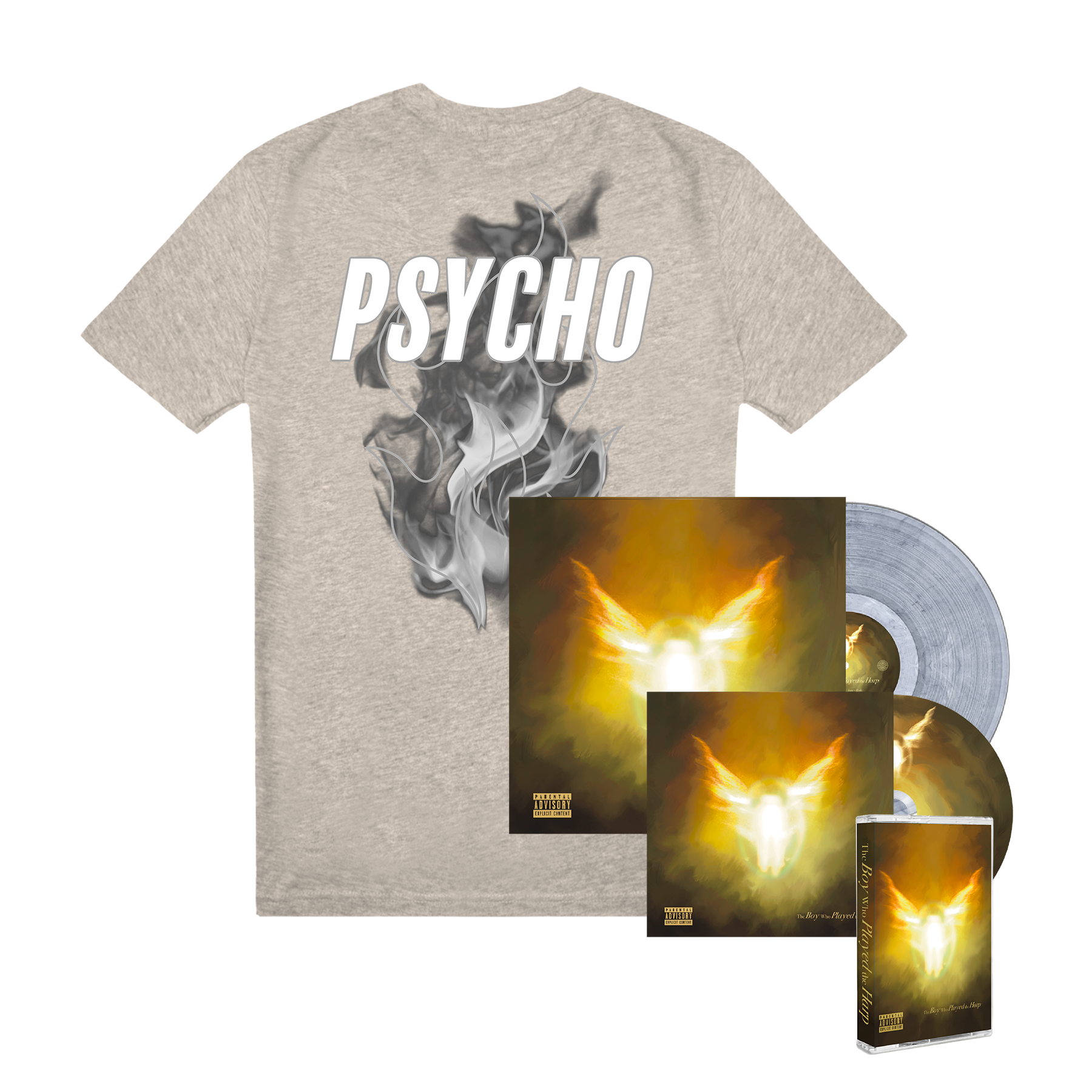 Psycho Grey Reflective Tee (3M) Complete Bundle
