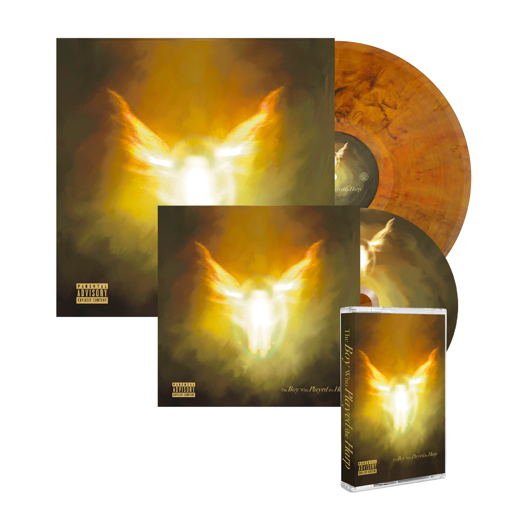 The Boy Who Played the Harp CD, Amber Vinyl & Exclusive Cassette