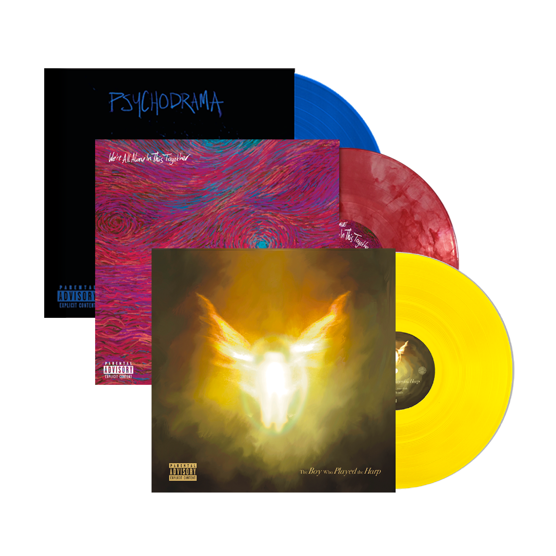 The Boy Who Played the Harp, We Are All Alone In This Together & Psychodrama Vinyl